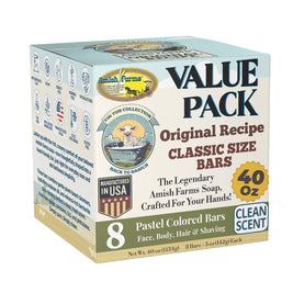 Amish Farms® Tin Tub Value Pack– 8 Easy-to-Grip Hydrating Bars (5 oz Each, 2.5 lb)