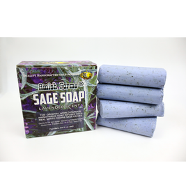 Amish Farms® Sage Soap Bar | Handmade Lavender & Sage Soap with Bentonite Clay — Cold-Processed in USA