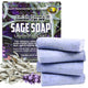 Amish Farms® Sage Soap Bar | Handmade Lavender & Sage Soap with Bentonite Clay — Cold-Processed in USA